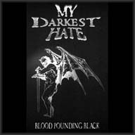 MY DARKEST HATE - Blood Pounding Black cover 