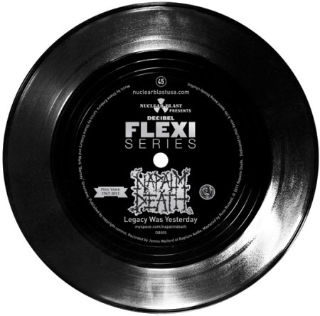 NAPALM DEATH - Decibel Flexi Series - Legacy Was Yesterday cover 