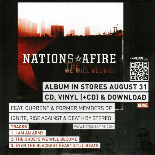 NATIONS AFIRE - The Ghost We Will Become / Bright Companions Promotional Sampler cover 