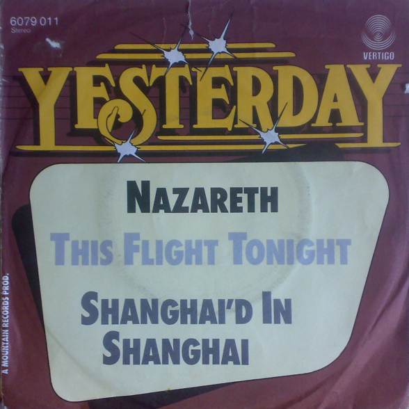 NAZARETH - This Flight Tonight / Shanghai'd In Shanghai cover 