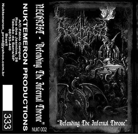 NECHRIST - Defending the Infernal Throne cover 