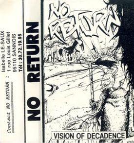NO RETURN - Vision of Decadence cover 