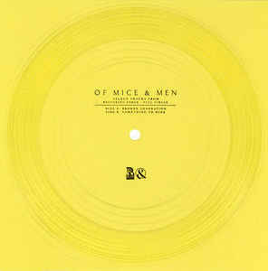 OF MICE & MEN - Yellow Flexi Disc cover 