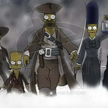 OMG! - Pirates vs. Simpsons cover 