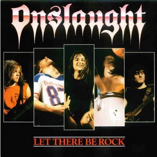 ONSLAUGHT - Let There Be Rock cover 