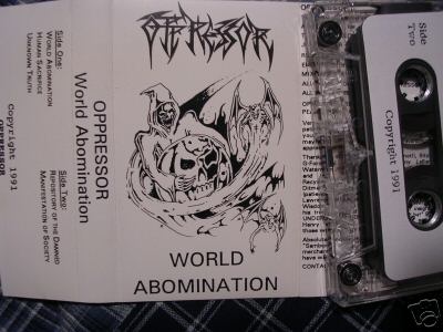 OPPRESSOR - World Abomination cover 