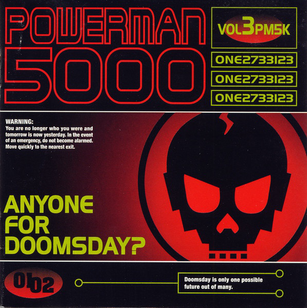 POWERMAN 5000 - Anyone for Doomsday? cover 