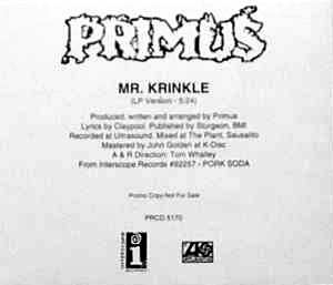 PRIMUS - Mr. Krinkle cover 
