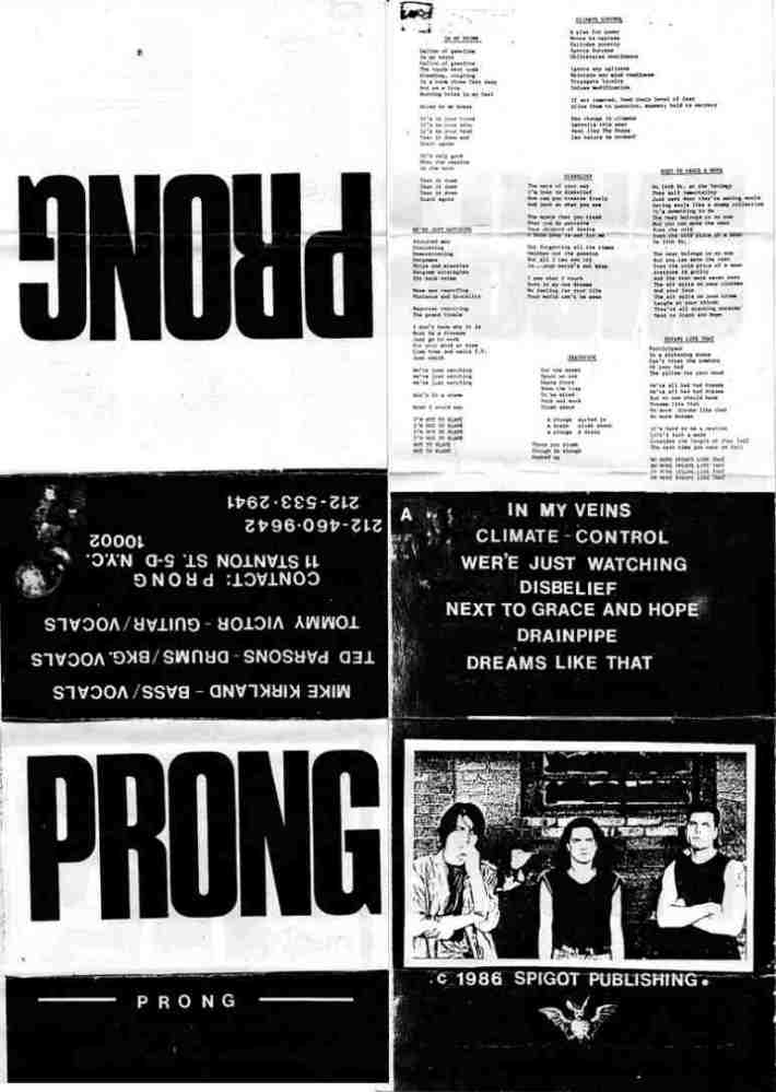 PRONG - Demo '86 cover 