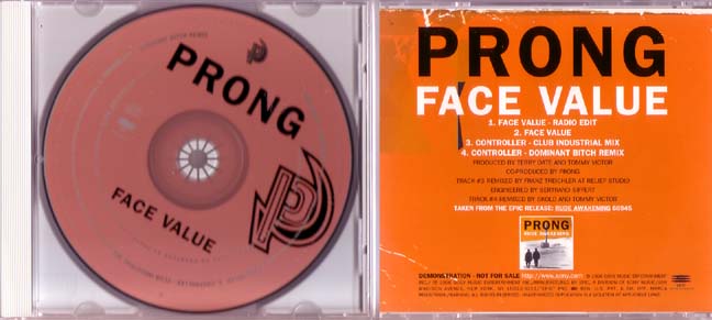 PRONG - Face Value cover 