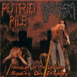 PUTRID PILE - Genocide of the Unborn / Bodies on Display cover 