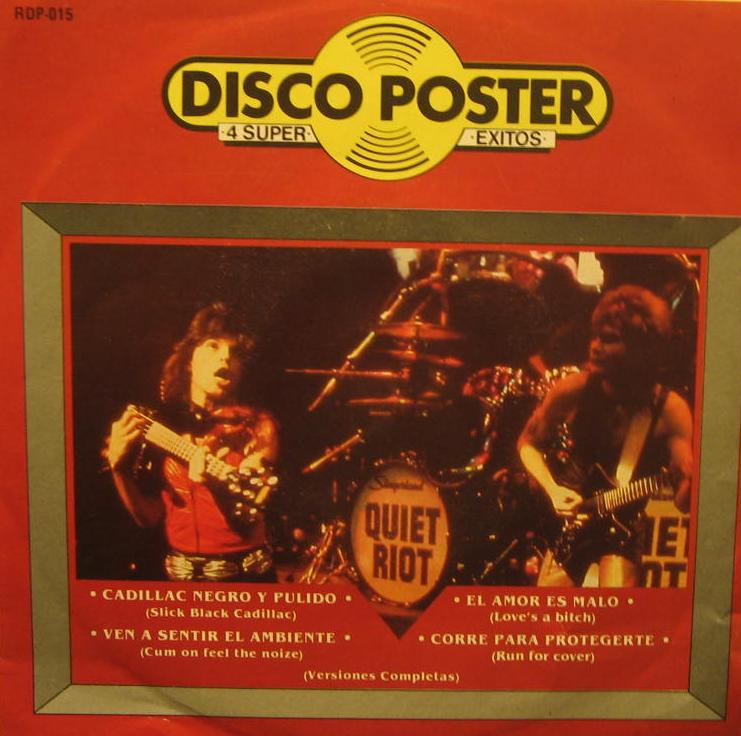 QUIET RIOT - Disco Poster: 4 Super Exitos cover 