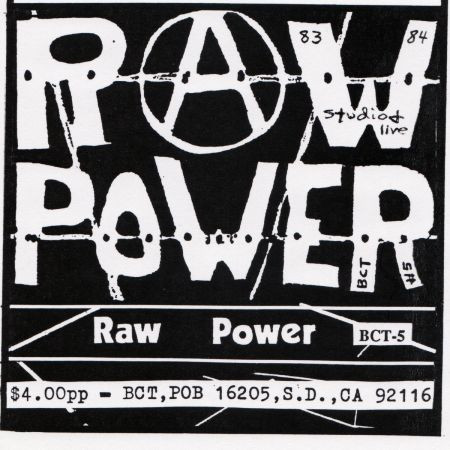 RAW POWER - Studio + Live cover 