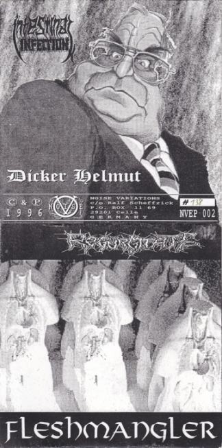 REGURGITATE - Dicker Helmut / Fleshmangler cover 
