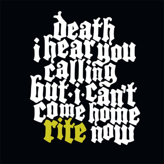 RITE - Death I Hear You Calling but I Can't Come Home Rite Now cover 