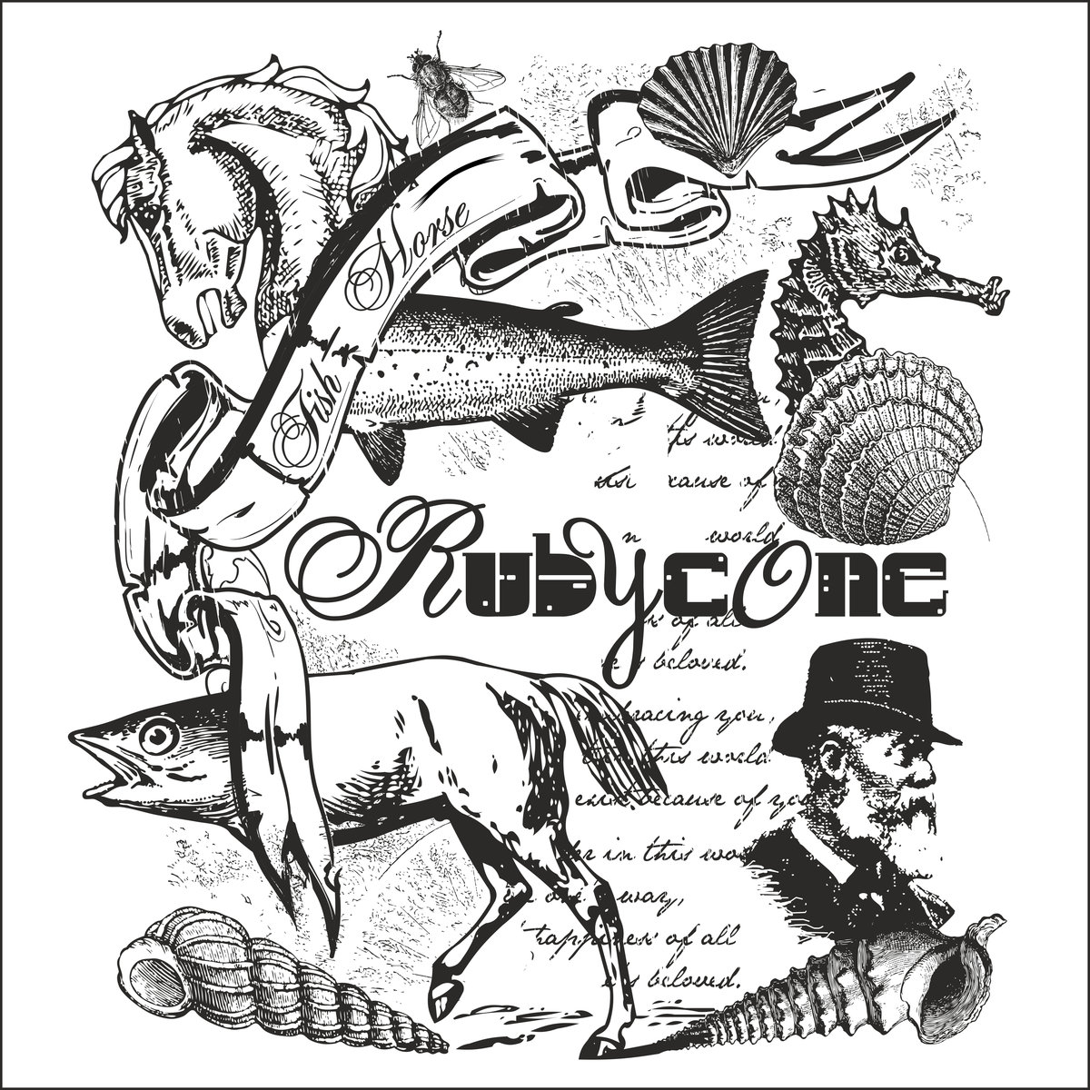RUBYCONE - Fish​-​Horse cover 