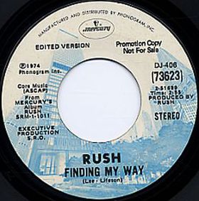 RUSH - Finding My Way / Need Some Love cover 
