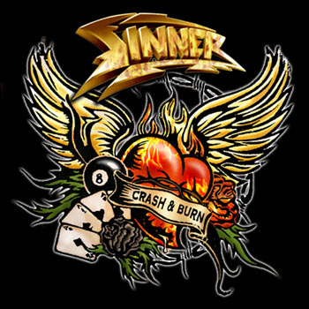 SINNER - Crash & Burn cover 