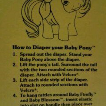SLOTH - How To Diaper Your Baby Pony cover 