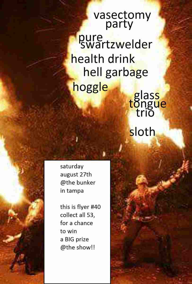 SLOTH - Show Flyer #40 cover 