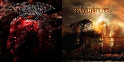 SMASHED FACE - Cutterred Flesh / Smashed Face cover 