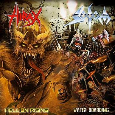 SODOM - Hellion Rising / Water Boarding cover 