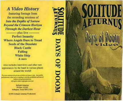 SOLITUDE AETURNUS - Days of Doom cover 