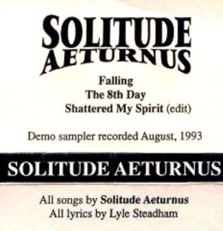 SOLITUDE AETURNUS - Promo cover 