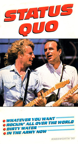 STATUS QUO - Knebworth '90 - Top Stars Live On Stage cover 
