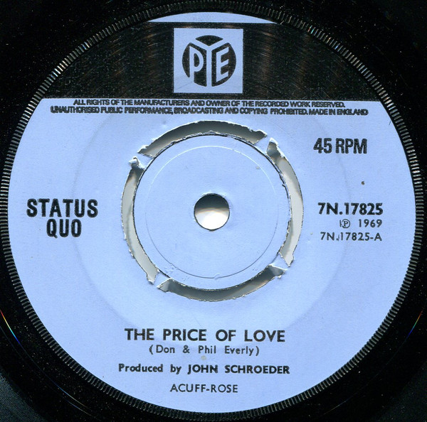 STATUS QUO - The Price of Love cover 