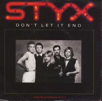 STYX - Don't Let It End cover 