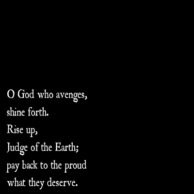 THE BODY - O God Who Avenges, Shine Forth. Rise Up, Judge Of The Earth; Pay Back To The Proud What They Deserve. cover 