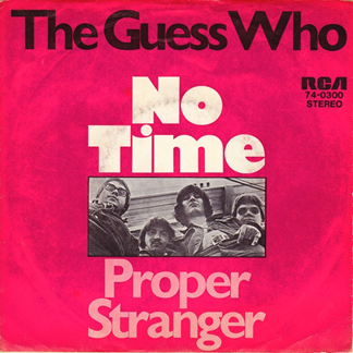 THE GUESS WHO - No Time (2) cover 