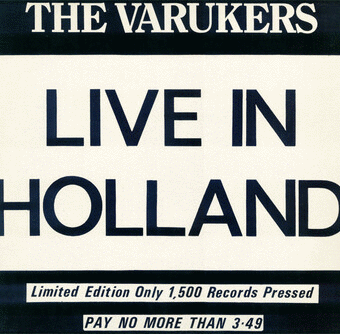 THE VARUKERS - Live In Holland cover 