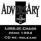 ADVERSARY Lord of Chaos album cover