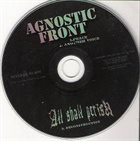 ALL SHALL PERISH Agnostic Front / All Shall Perish album cover