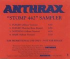 ANTHRAX Stomp 442 Sampler album cover