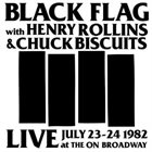 BLACK FLAG Live At The On Broadway 1982 album cover