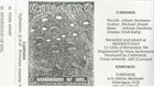 CARNAGE — Infestation of Evil album cover