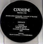 CIANIDE Promo 1998 album cover