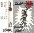 DECISION D Testimony of Faith album cover