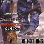 DISFORIA All For Nothing 4-Way Split album cover