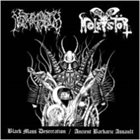 GOAT MOLESTÖR Black Mass Desecration / Ancient Barbaric Assault album cover