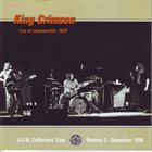 KING CRIMSON — Live At Jacksonville, 1972 album cover