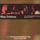 KING CRIMSON Live At Summit Studios, 1972 album cover