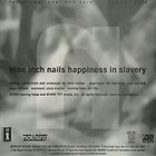 NINE INCH NAILS Happiness In Slavery album cover