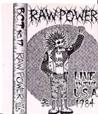 RAW POWER Live In The U.S.A. 1984 album cover