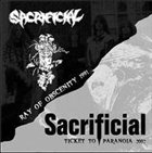 SACRIFICIAL Ray of Obscenity / Ticket to Paranoia album cover