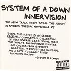 SYSTEM OF A DOWN Innervision album cover