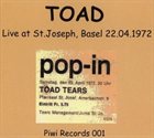 TOAD Live At St. Joseph, Basel 22.04.1972 album cover
